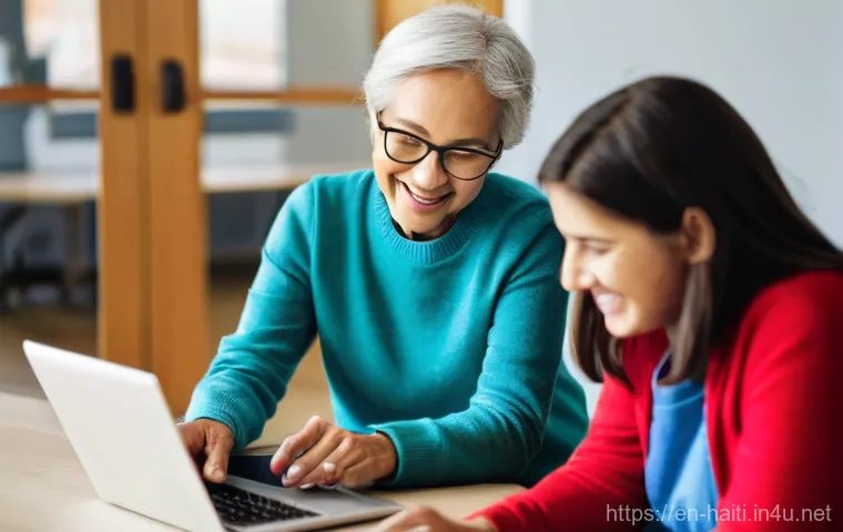 아이티에서 참여할 수 있는 자원봉사 프로젝트 - **Prompt: The Heart of Community Tech**
    A highly detailed, vibrant photograph capturing a moment...